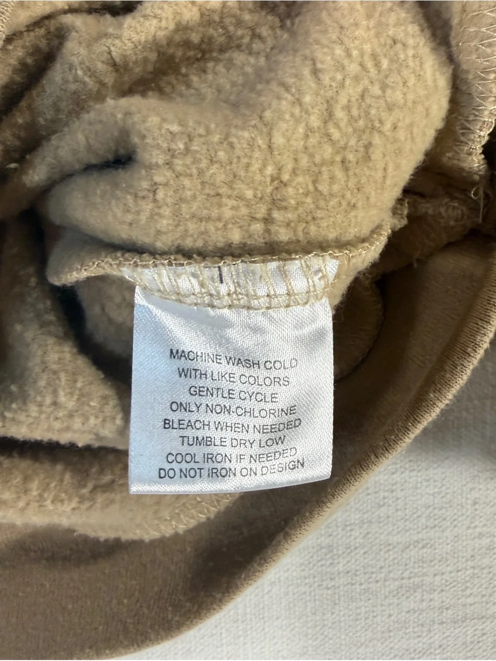 Peanuts Boys Matching Sweat outfit in Tan with Red and Yellow Accents